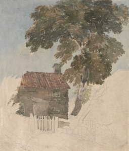 コテージと木 作： David Cox